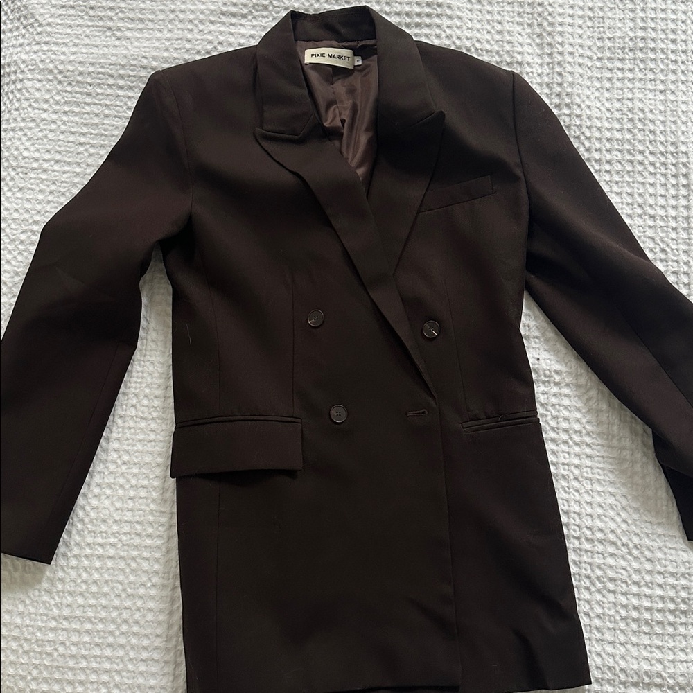 Pixie Market Dark Brown Blazer